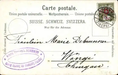 Litho Siders Sierre Kanton Wallis, Kloster Géronde