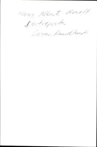 Ak Moderator Hans Albert Kraeft, Portrait, Autogramm