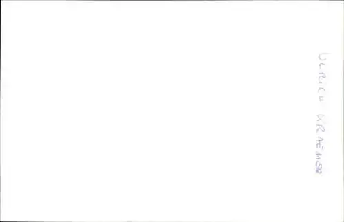 Ak Moderator Ulrich Kraemer, Portrait, Autogramm