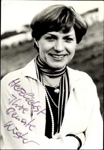 Ak Schauspielerin Renate Küster, Portrait, Autogramm