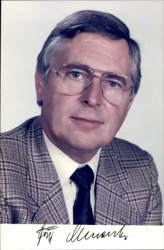 Ak Moderator Fritz Schenck, Portrait, Autogramm