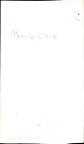 Ak Schauspielerin Petula Clark, Portrait, Autogramm