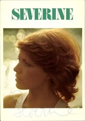 Ak Sängerin Severine, Portrait, Autogramm