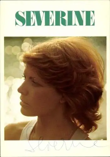 Ak Sängerin Severine, Portrait, Autogramm