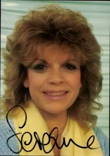 Ak Sängerin Severine, Portrait, Autogramm