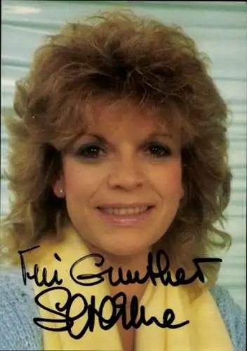 Ak Sängerin Severine, Portrait, Autogramm