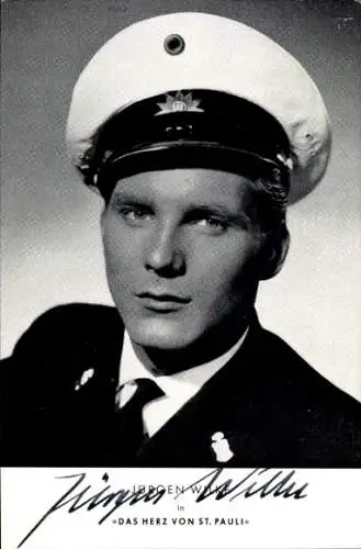 Ak Schauspieler Jürgen Wilke, Portrait, Autogramm