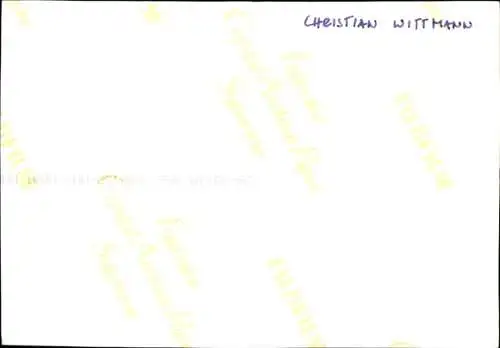 Ak Schauspieler Christian Wittmann, Portrait, Autogramm