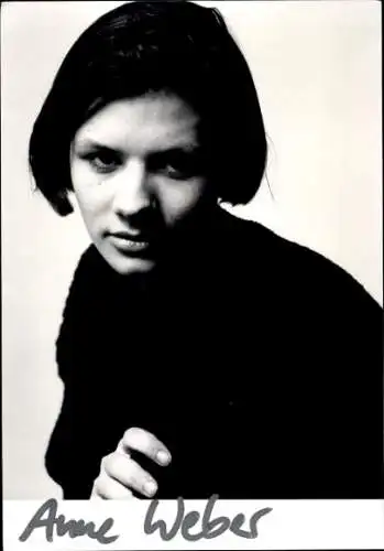 Ak Schauspielerin Anne Weber, Portrait, Autogramm