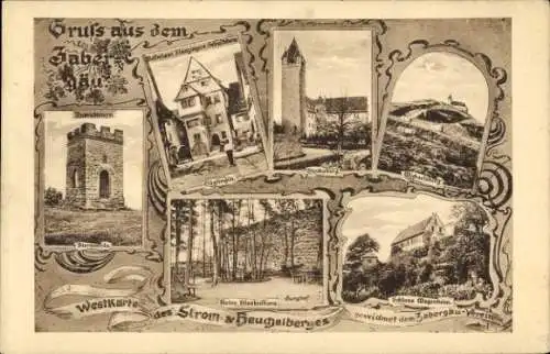 Ak Güglingen im Zabergäu Württemberg, Stocksberg, Michaelsberg, Schloss Magenheim, Sternenfels