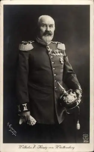 Ak Wilhelm II, König von Württemberg, Portrait