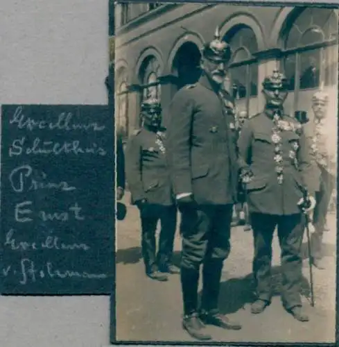 Foto Excellenz Schulthaus, Prinz Ernst, Excellenz von Stohmann