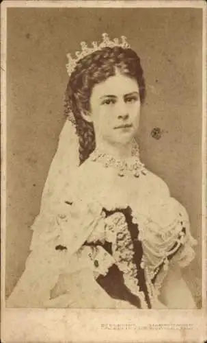 CdV Kaiserin Elisabeth von Österreich, Sisi, Portrait