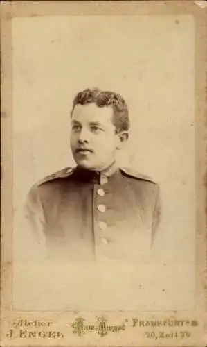 CdV Frankfurt am Main, Deutscher Soldat in Uniform, hessisches Regiment