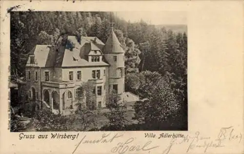 Ak Wirsberg im Fichtelgebirge, Villa Adlerhütte