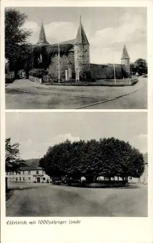 Ak Effeltrich in Oberfranken, Stadtansichten, 1000 jährige Linde