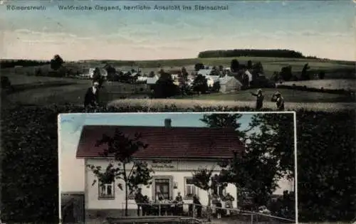 Ak Römersreuth Stadtsteinach Oberfranken, Totalansicht, Gasthaus