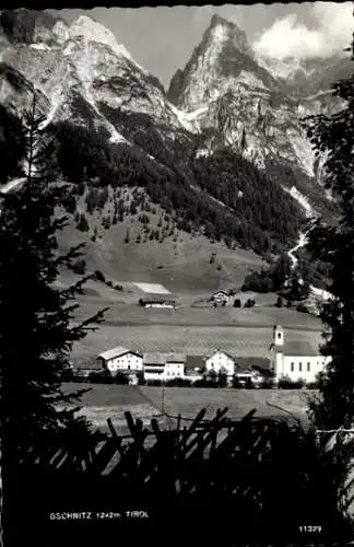 Ak Gschnitz in Tirol, Panorama