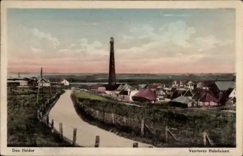 Ak Den Helder Nordholland Niederlande, Leuchtturm Huisduinen