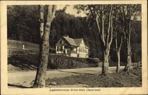 Ak Wald Brilon im Sauerland, Jugendherberge