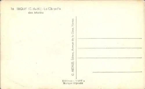 Ak Erquy Côtes d’Armor, Chapelle des Marins