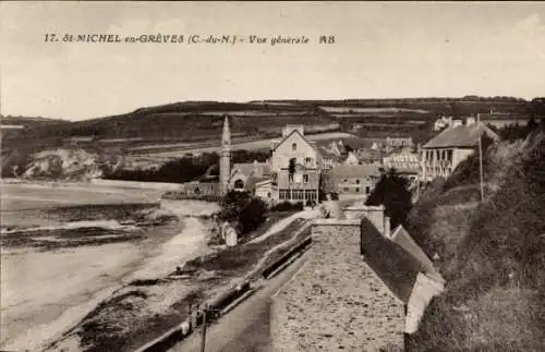 Ak Saint Michel en Greve Cotes d'Armor, vue generale