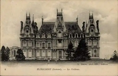 Ak Flixecourt Somme, Schloss