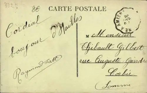 Ak Hailles Somme, pont sur l'Avre