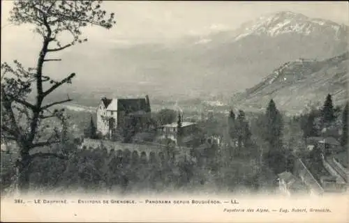 Ak Grenoble-Isère, Panorama von Bouqueron, Dauphine