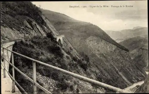 Ak La Mure Isère, Dauphine, Ligne de la Mure, Passage de l Rivoire