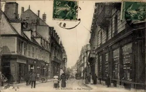 Ak Bourges-Cher, Rue Moyenne