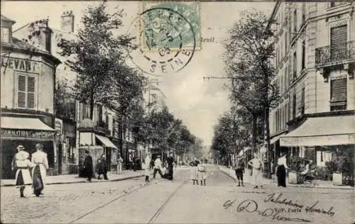 Ak Asnières-sur-Seine Hauts-de-Seine, Rue du Argenteuil