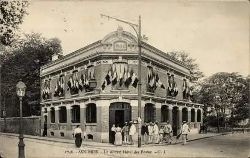 Ak Asnières-sur-Seine Hauts-de-Seine, Hôtel des Postes