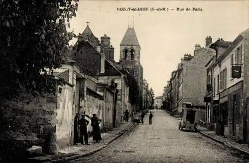 Ak Rozoy Rozay in Brie Seine et Marne, Rue de Paris