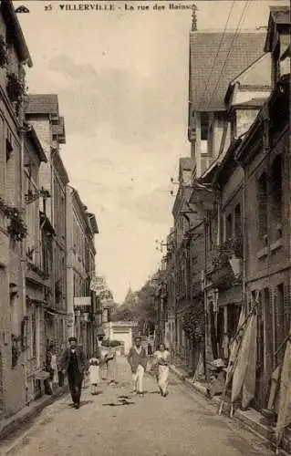 Ak Villerville Calvados, Rue des Bains