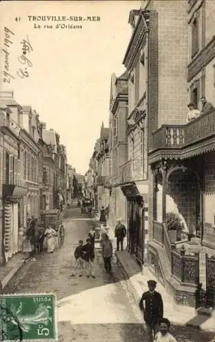 Ak Trouville sur Mer Calvados, Rue d’Orleans