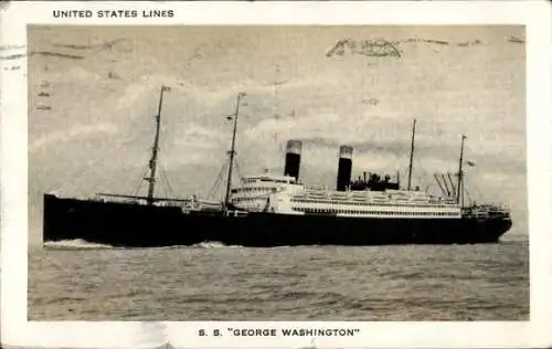 Ak USL Dampfer SS George Washington