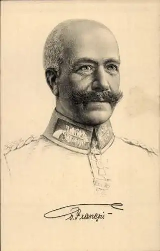 Künstler Ak General Hermann von Francois, Portrait