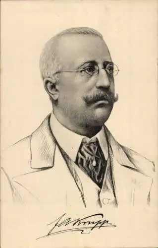 Künstler Ak Friedrich Alfred Krupp, Portrait, Stengel 49178