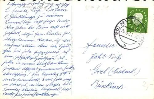 Ak Arnsberg Sauerland Westfalen, Teilansicht, Kirche