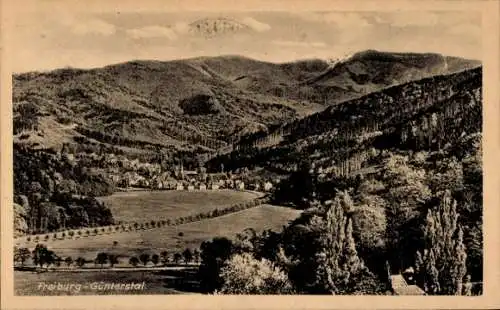 Ak Günterstal Freiburg im Breisgau, Panorama