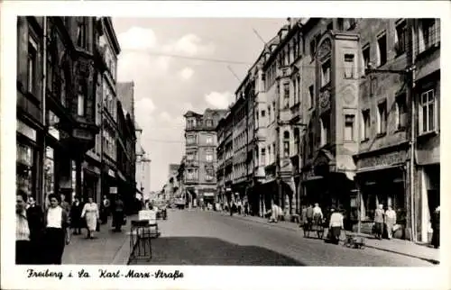 Ak Freiberg in Sachsen, Karl Marx Straße