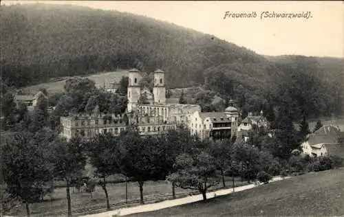 Ak Frauenalb Schielberg Marxzell im Schwarzwald, Kloster