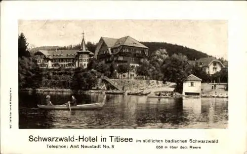 Ak Titisee Neustadt im Breisgau Hochschwarzwald, Schwarzwald-Hotel