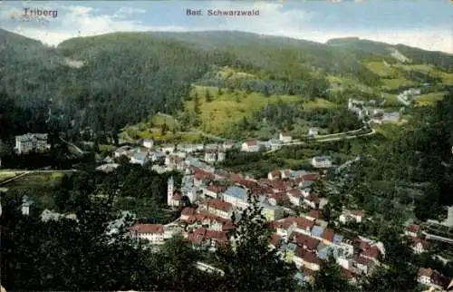 Ak Triberg im Schwarzwald, Gesamtansicht