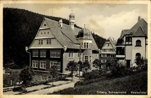 Ak Triberg im Schwarzwald, Realschule