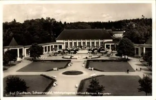 Ak Bad Dürrheim im Schwarzwald, Kurgarten