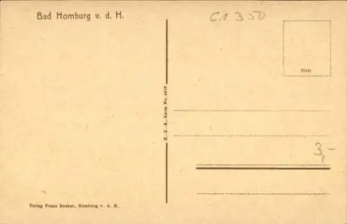 Künstler Ak Bad Homburg vor der Höhe Hessen, Panorama