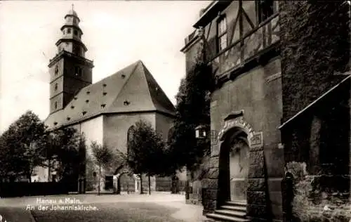 Ak Hanau am Main, Johanniskirche, Platz