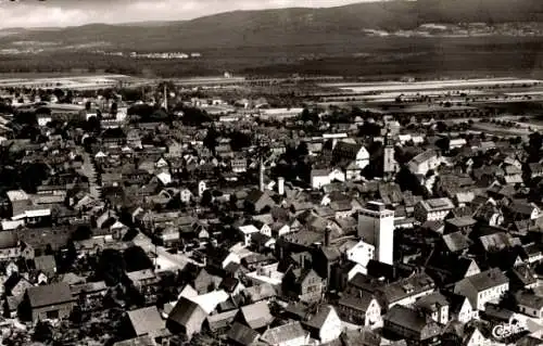 Ak Pfungstadt Hessen, Gesamtansicht, Fliegeraufnahme